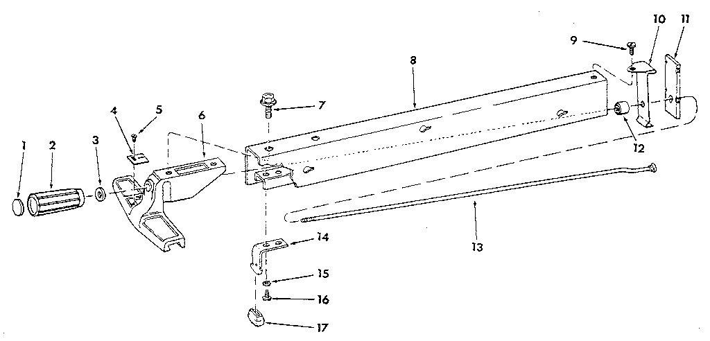 Craftsman 113298060 figure 3 - fence assembly diagram