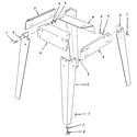 Craftsman 113298060 figure 6 - leg set diagram