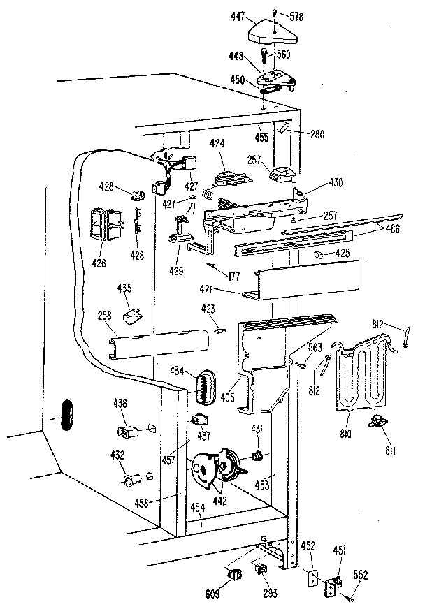 Kenmore 3639517810 fresh food section diagram