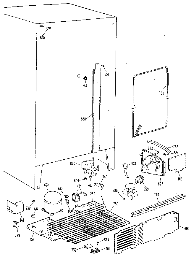 Kenmore 3639517810 unit diagram
