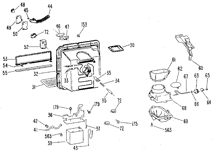 Kenmore 3639512410 dispenser diagram