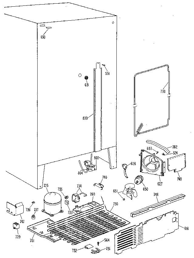 Kenmore 3639512410 unit diagram