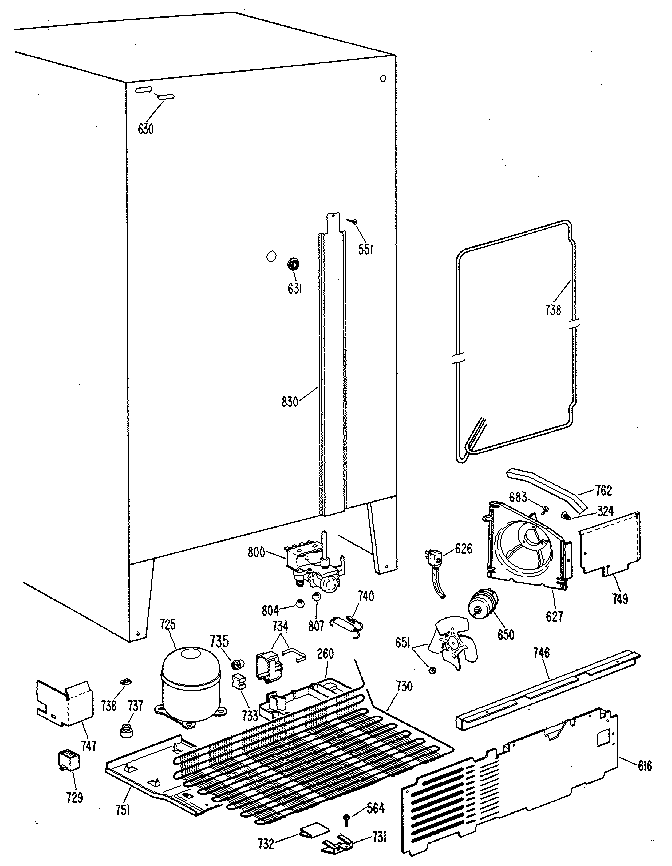 Kenmore 3639517820 unit diagram