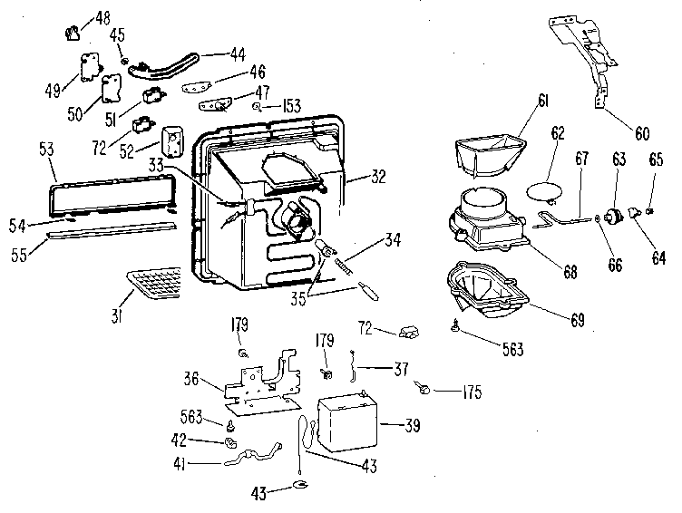 Kenmore 3639512780 dispenser diagram