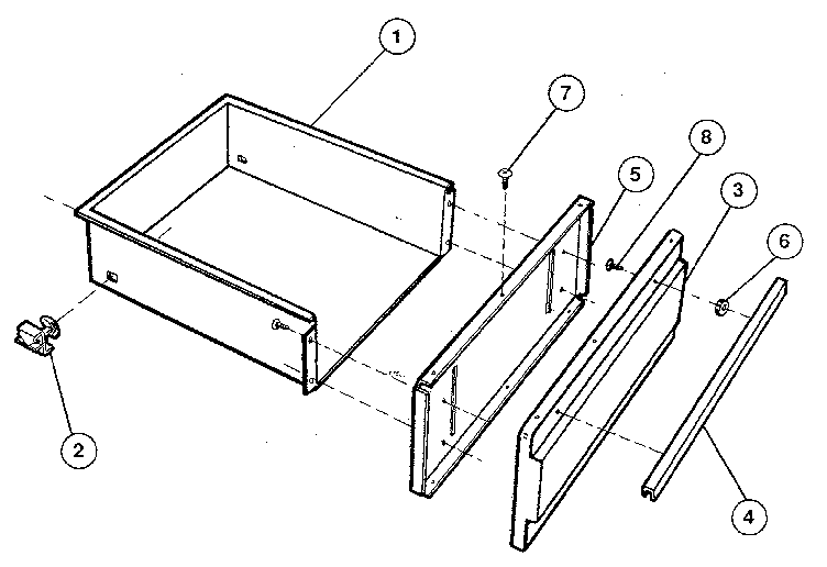 Kenmore 7917859092 utility drawer diagram