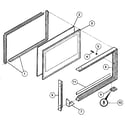 Kenmore 7917859092 door upper diagram