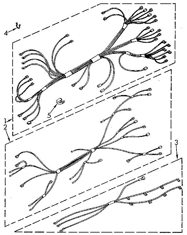Kenmore 6654558950 wiring harness diagram