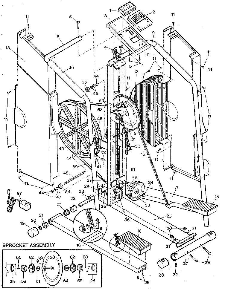 Proform PF501100 unit parts diagram