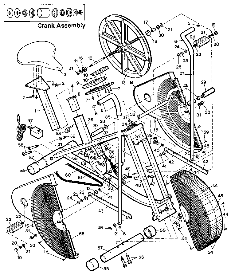 Proform PF411700 unit parts diagram