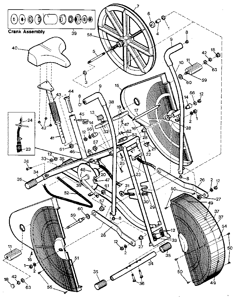 Proform PF411104 unit parts diagram