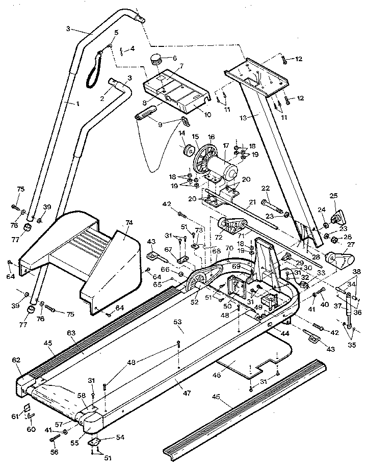 Proform PF350500 unit parts diagram
