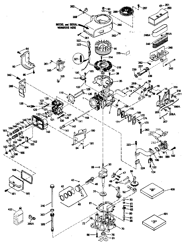 Craftsman 917254791 replacement parts diagram
