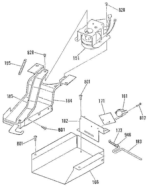 Kenmore 9113678893 door lock section diagram