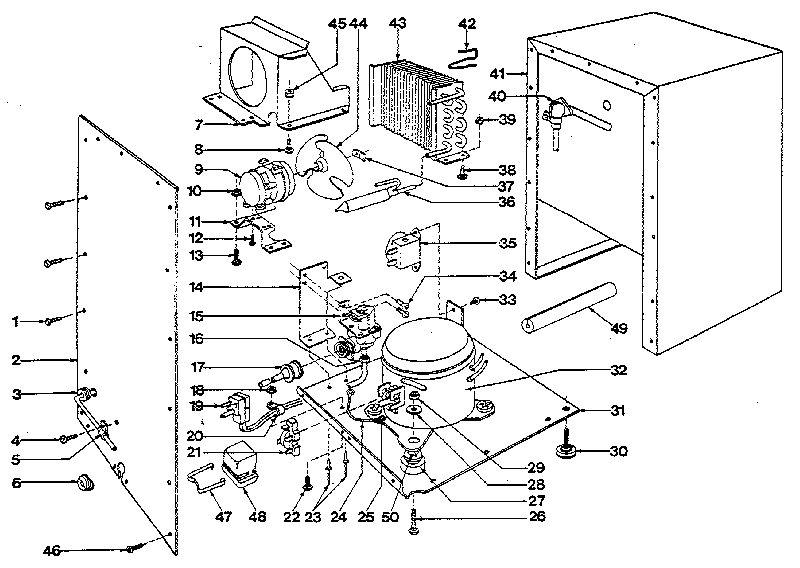 Kenmore 7679894150 unit parts diagram