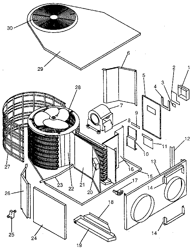 ICP PH5036AKB2 non-functional replacement parts diagram