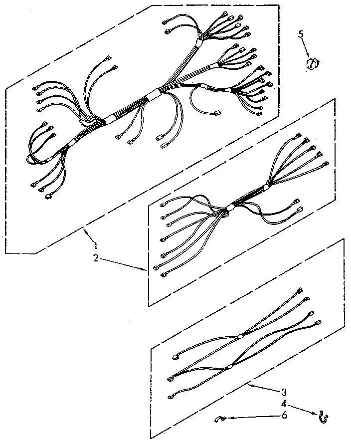 Kenmore 6654428912 wiring harness diagram