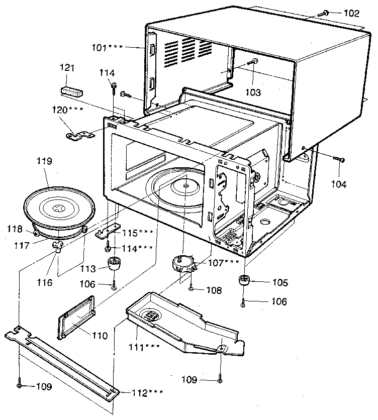 Kenmore 7218922281 cabinet diagram