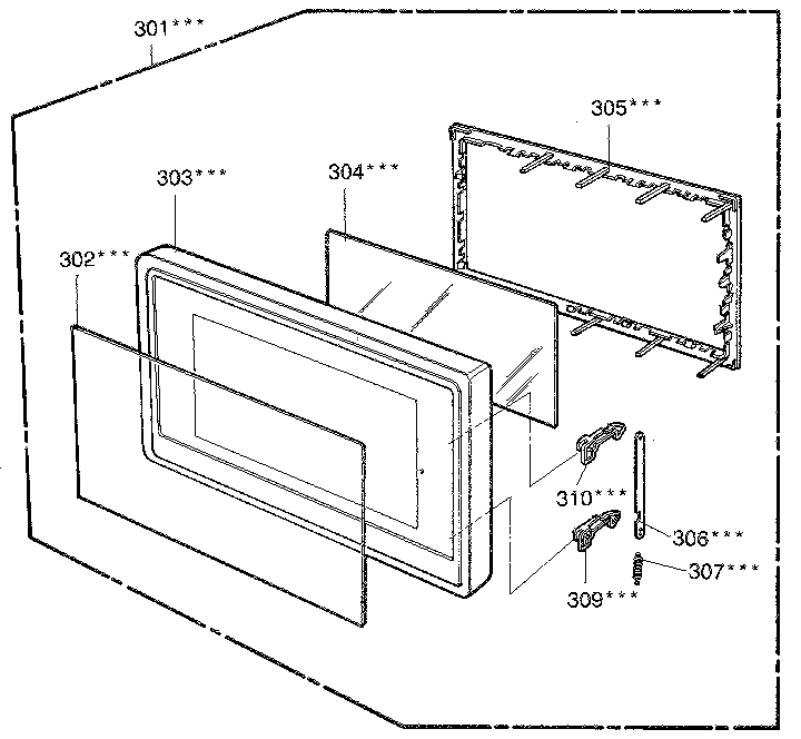 Kenmore 7218922281 door diagram