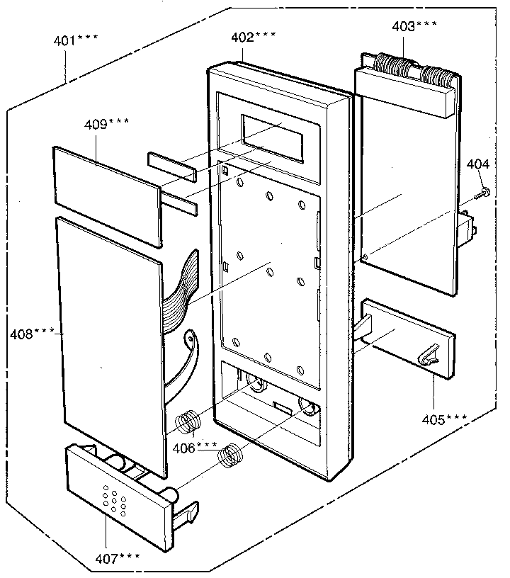 Kenmore 7218922281 control panel diagram