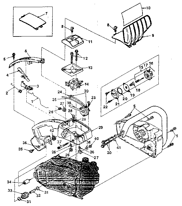 Homelite 240HG-UT10688 figure 1 diagram