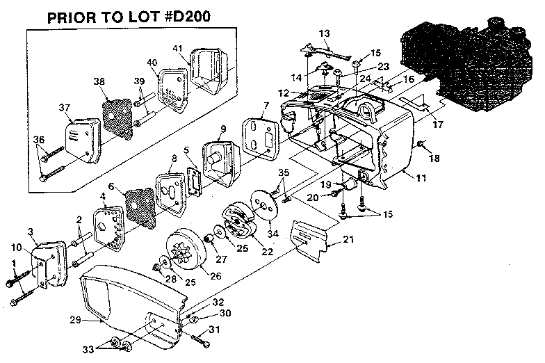 Homelite 240HG-UT10688 figure 2 diagram