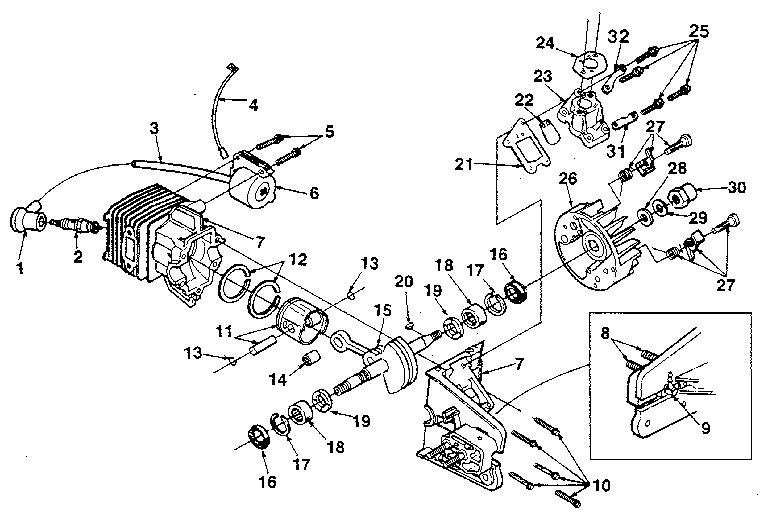 Homelite 240HG-UT10688 figure 4 diagram