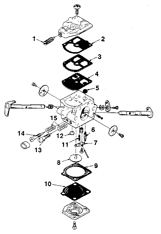 Homelite 240HG-UT10688 carburetor a-96352-a (zama c-1s-h4) diagram