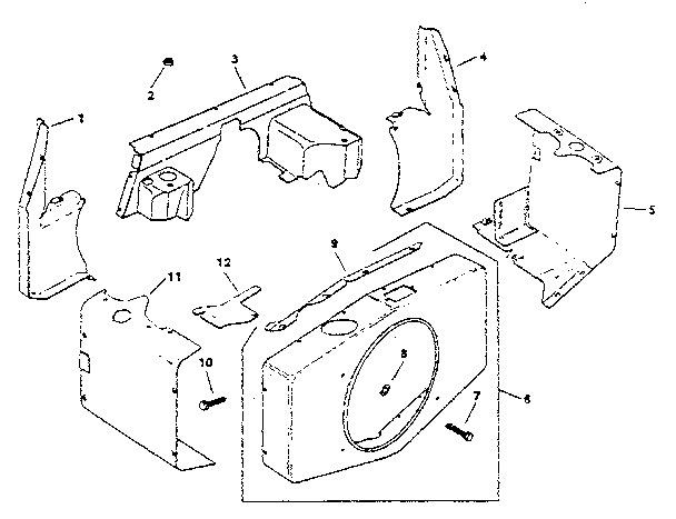 Craftsman 917255961 baffles & shroud diagram