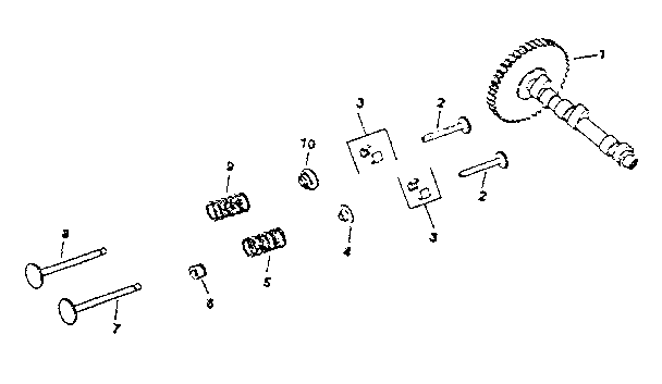 Craftsman 917255961 camshaft & valves diagram