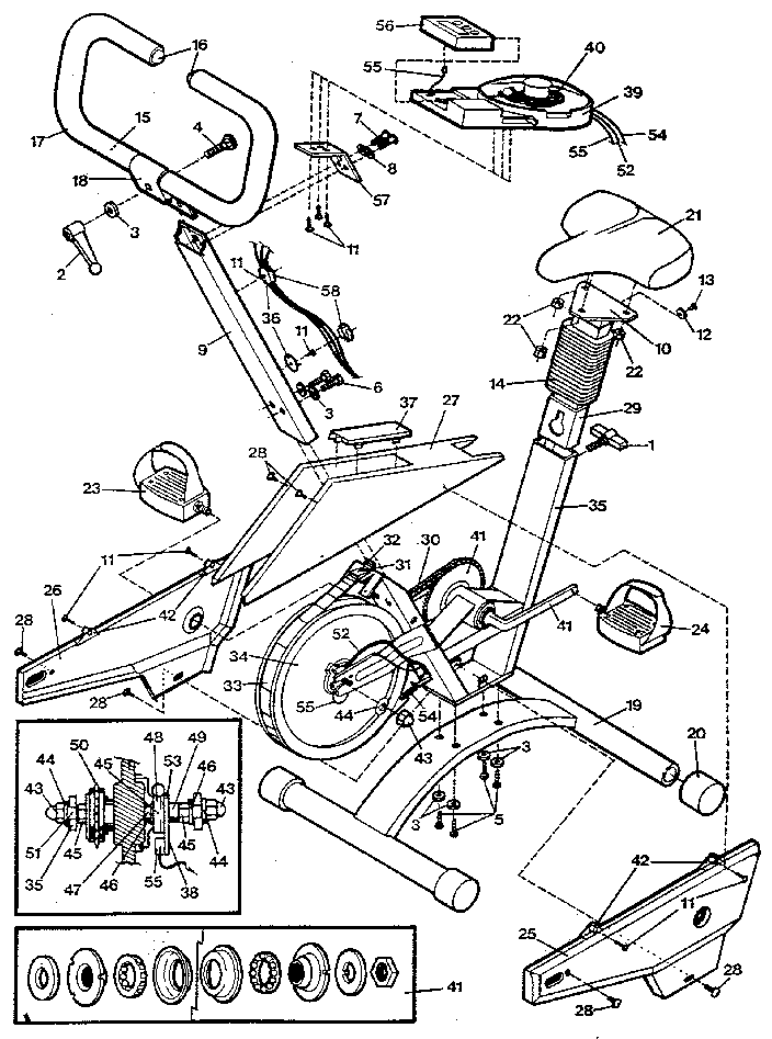 Proform PB-50E unit parts diagram