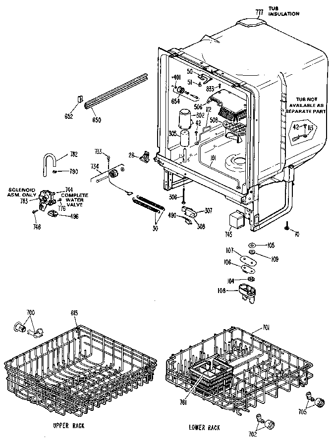 Kenmore 3631401590 cabinet diagram
