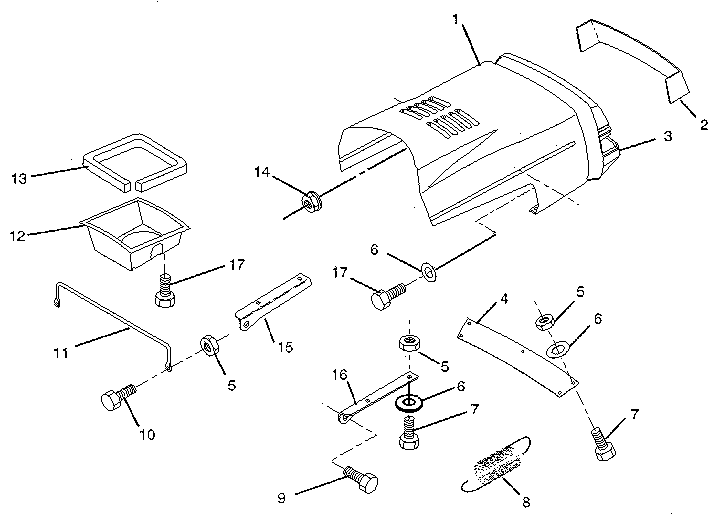 Craftsman 917257460 hood diagram