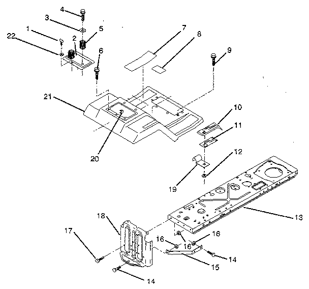 Craftsman 917257460 fender/chassis diagram
