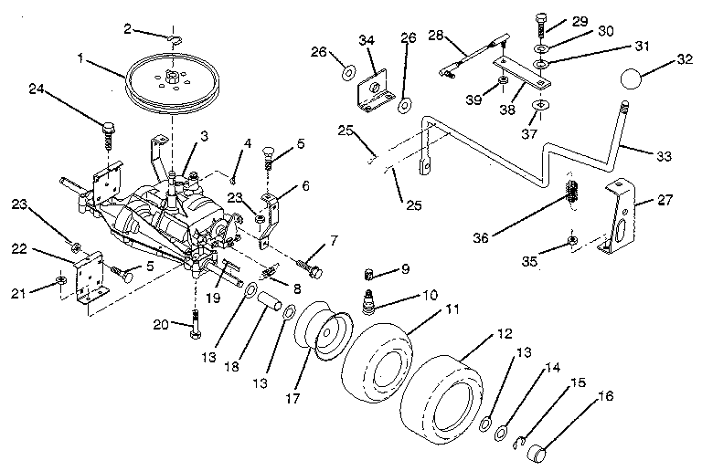 Craftsman 917257460 transaxle diagram