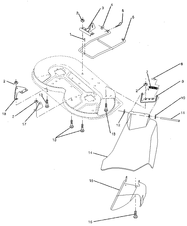 Craftsman 917257460 mower deck diagram