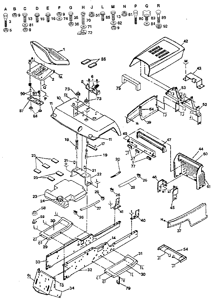 Craftsman 917250031 chassis and enclosures diagram