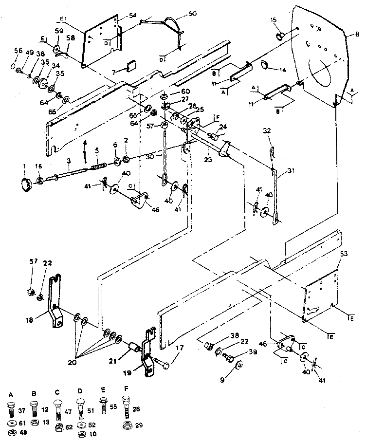 Craftsman 917250031 lift adjustment diagram