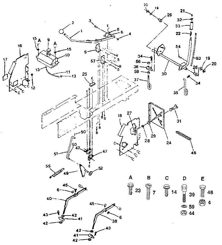 Craftsman 917254651 lift adjustment diagram