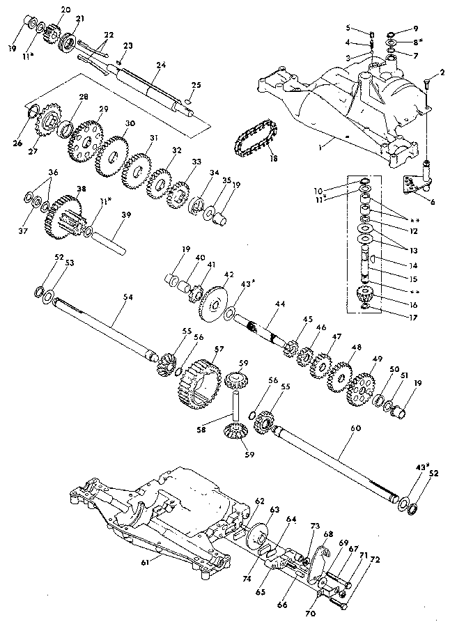 Craftsman 917254651 transaxle diagram