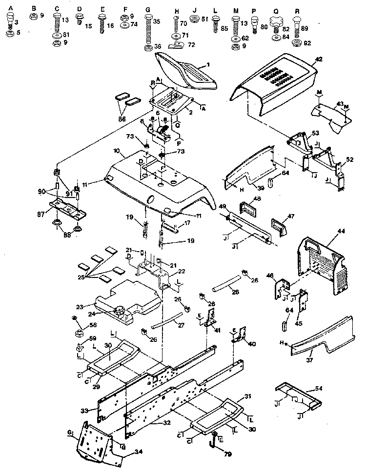 Craftsman 917255950 chassis and enclosures diagram
