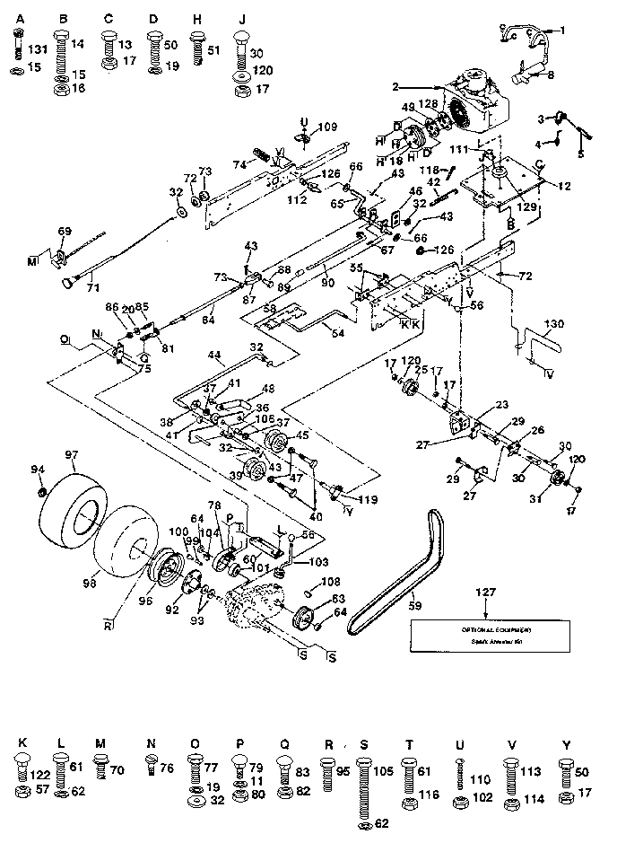 Craftsman 917255950 ground drive diagram