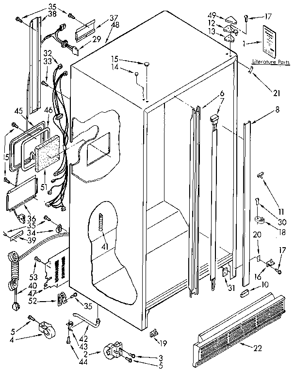 Kenmore 1069512380 cabinet diagram