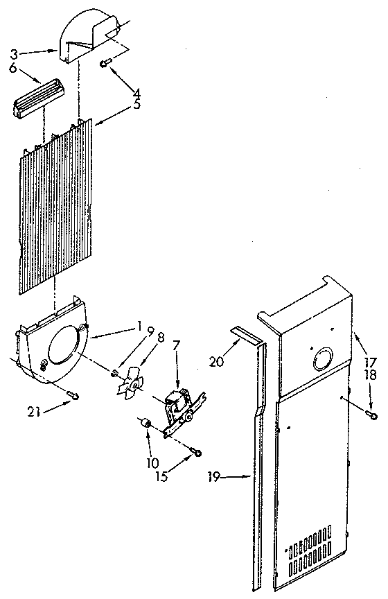 Kenmore 1069512380 air flow diagram