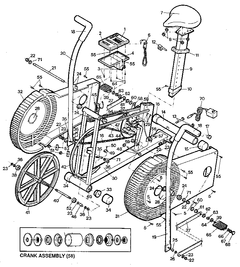 Proform PF411901 unit parts diagram