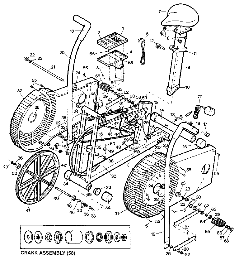 Proform PF411900 unit parts diagram