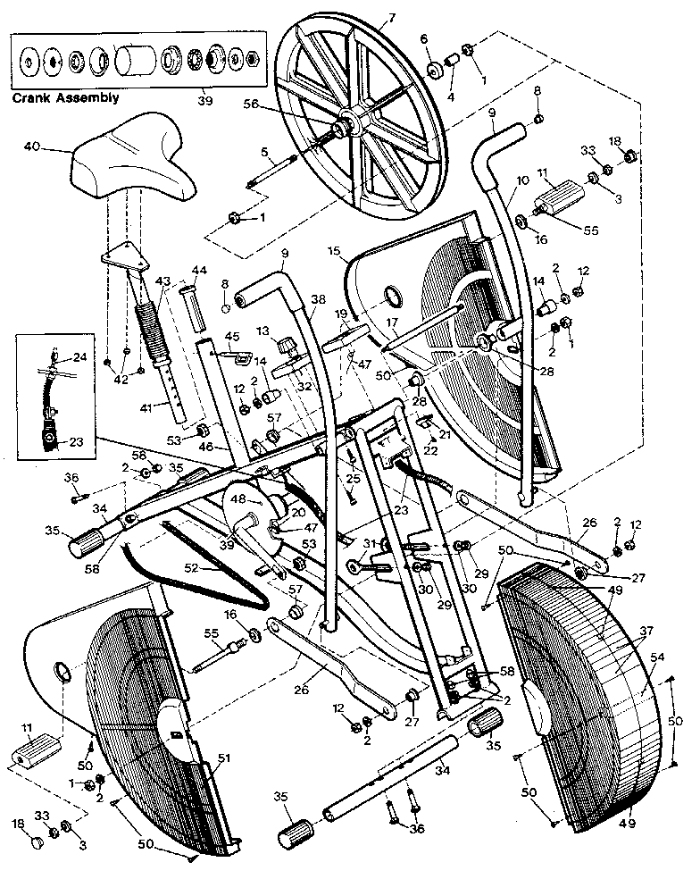 Proform PF411103 unit parts diagram