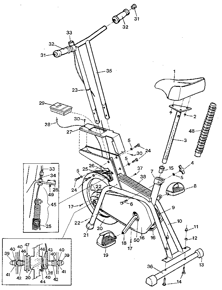 Proform PF410100 unit parts diagram