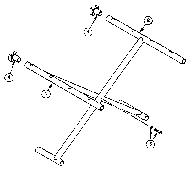 Everest & Jennings MARATHON 5MV crossbraces diagram