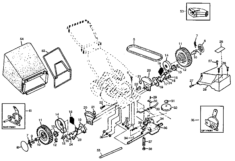 Craftsman 917372570 drive assembly diagram
