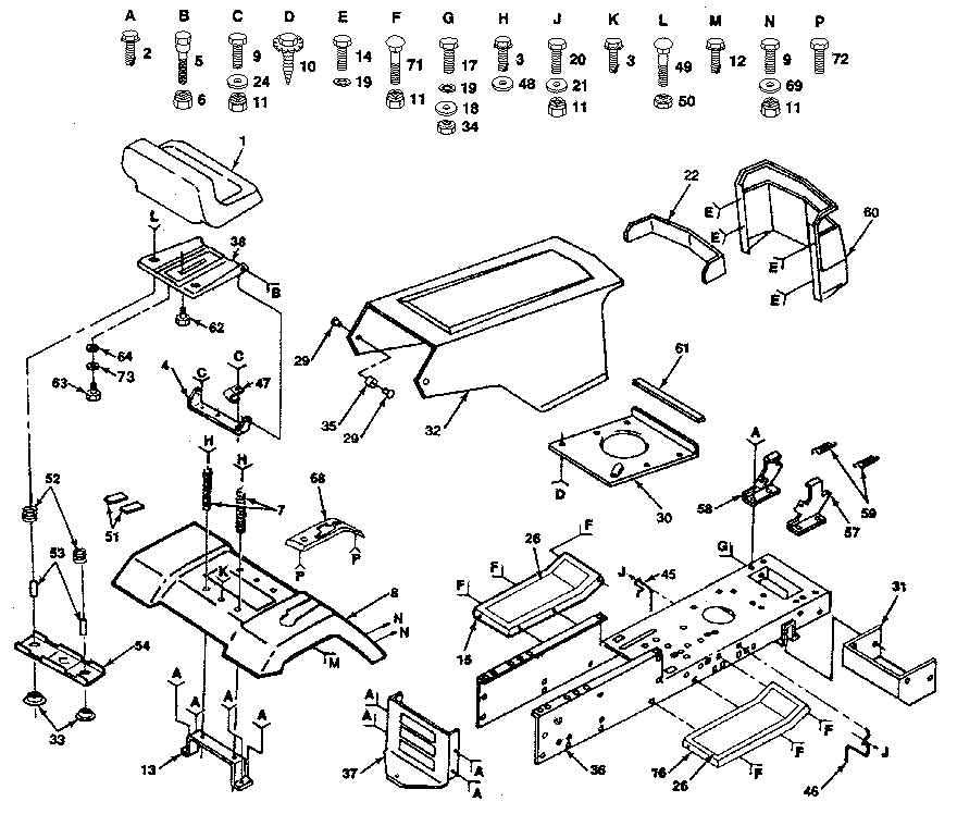 Craftsman 917254790 chassis diagram